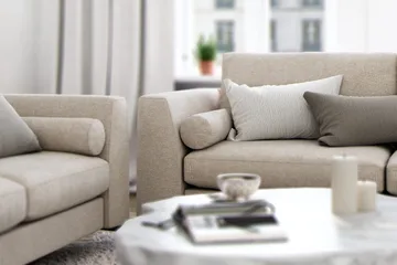 Ocean Lyx Fotskammel - Beige - Møbler - Stoler - Krakk - Fotskammel