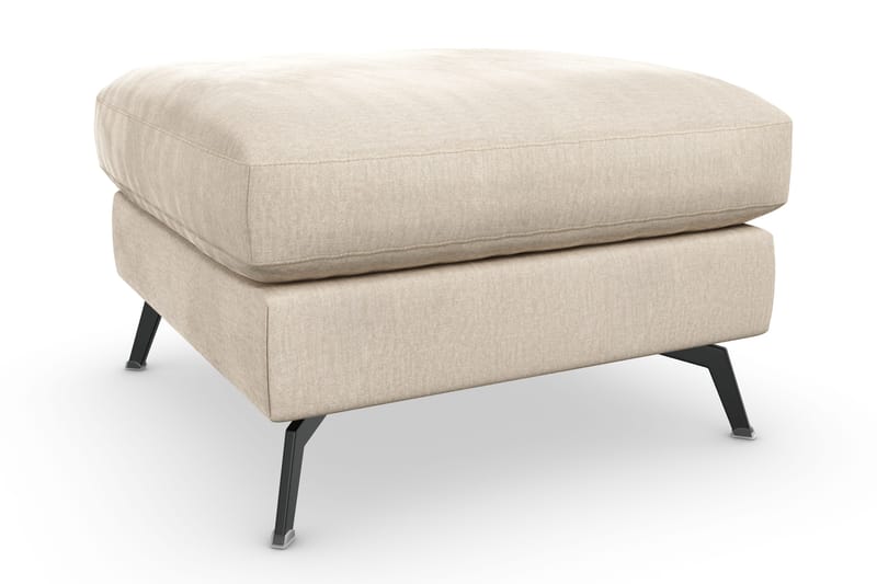 Ocean Lyx Fotskammel - Beige/Fløyel - Møbler - Stoler - Krakk - Fotskammel