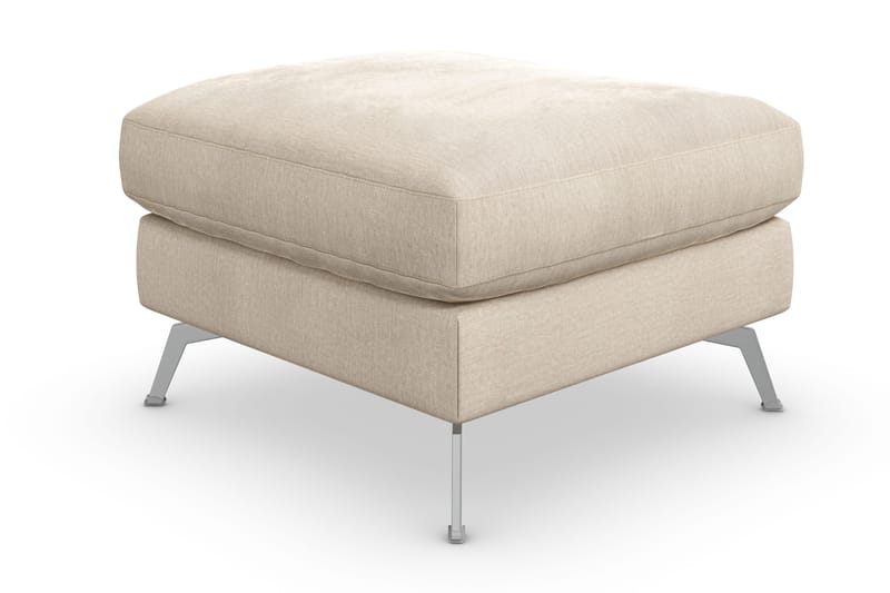 Ocean Lyx Fotskammel - Beige/Fløyel - Møbler - Stoler - Krakk - Fotskammel