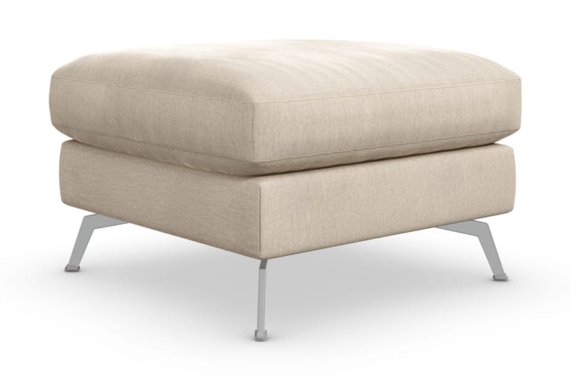 Ocean Lyx Fotskammel - Beige/Fløyel - Møbler - Stoler - Krakk - Fotskammel