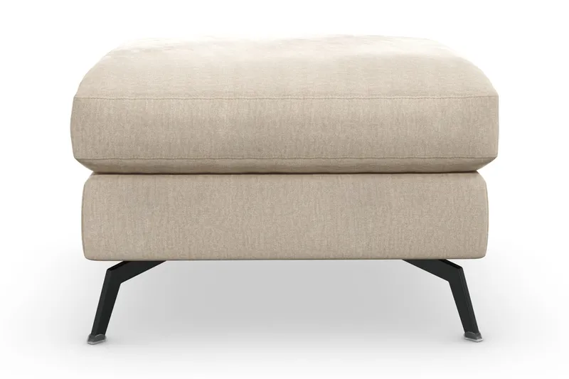 Ocean Lyx Fotskammel - Beige/Fløyel - Møbler - Stoler - Krakk - Fotskammel