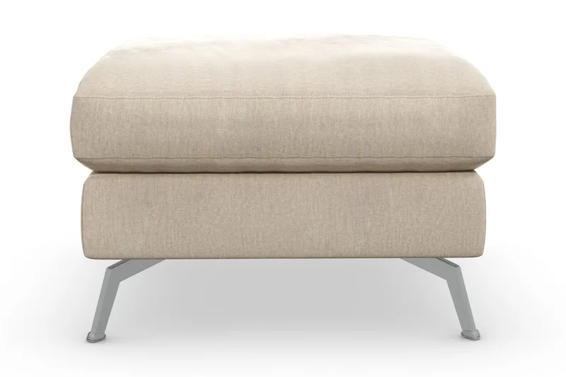 Ocean Lyx Fotskammel - Beige/Fløyel - Møbler - Stoler - Krakk - Fotskammel