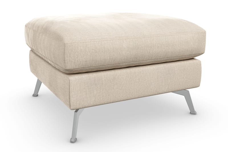 Ocean Lyx Fotskammel - Beige/Fløyel - Møbler - Stoler - Krakk - Fotskammel