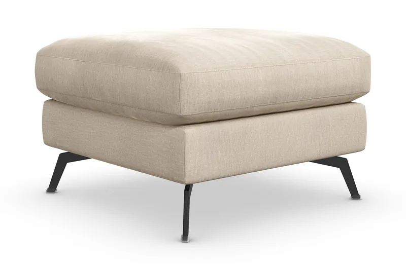 Ocean Lyx Fotskammel - Beige/Fløyel - Møbler - Stoler - Krakk - Fotskammel