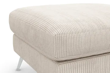 Ocean Lyx Fotskammel - Beige/Krom - Møbler - Stoler - Krakk - Fotskammel