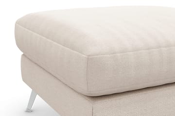Ocean Lyx Fotskammel - Beige/Krom - Møbler - Stoler - Krakk - Fotskammel