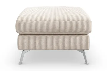 Ocean Lyx Fotskammel - Beige/Krom - Møbler - Stoler - Krakk - Fotskammel