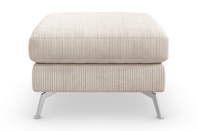 Ocean Lyx Fotskammel - Beige/Krom - Møbler - Stoler - Krakk - Fotskammel