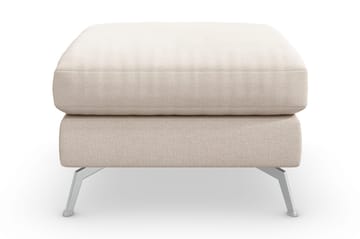 Ocean Lyx Fotskammel - Beige/Krom - Møbler - Stoler - Krakk - Fotskammel