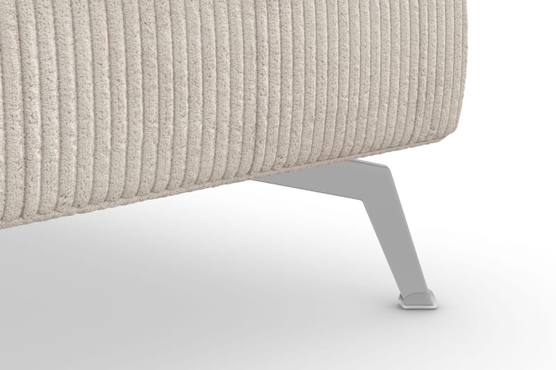 Ocean Lyx Fotskammel - Beige/Krom - Møbler - Stoler - Krakk - Fotskammel