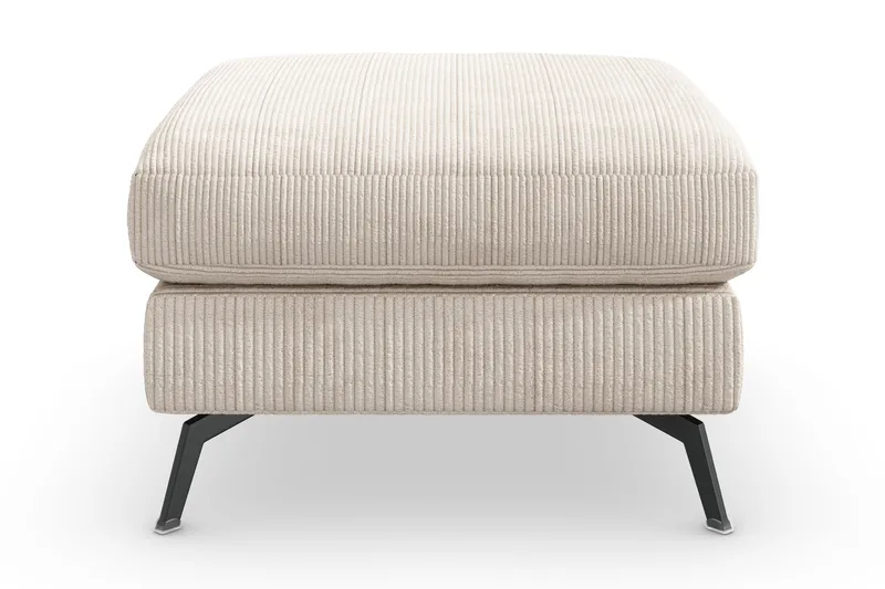 Ocean Lyx Fotskammel - Beige/Svart - Møbler - Stoler - Krakk - Fotskammel