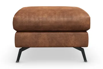 Ocean Lyx Fotskammel - Brun/Lær - Møbler - Stoler - Krakk - Fotskammel