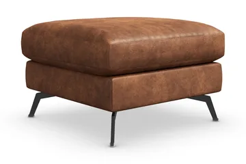 Ocean Lyx Fotskammel - Brun/Lær - Møbler - Stoler - Krakk - Fotskammel