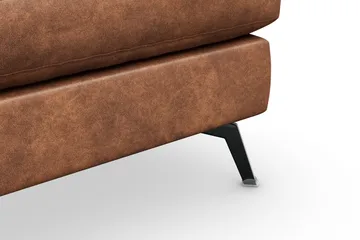 Ocean Lyx Fotskammel - Brun/Lær - Møbler - Stoler - Krakk - Fotskammel