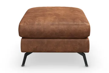Ocean Lyx Fotskammel - Brun/Lær - Møbler - Stoler - Krakk - Fotskammel