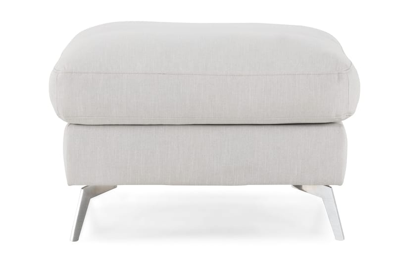 Ocean Lyx Fotskammel - Linbeige/Kromben - Møbler - Stoler - Krakk - Fotskammel