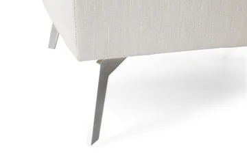 Ocean Lyx Fotskammel - Linbeige/Kromben - Møbler - Stoler - Krakk - Fotskammel