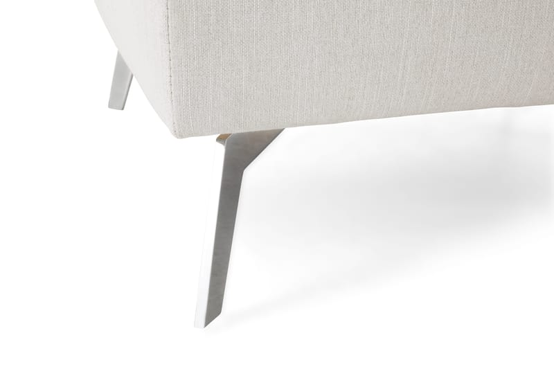 Ocean Lyx Fotskammel - Linbeige/Kromben - Møbler - Stoler - Krakk - Fotskammel