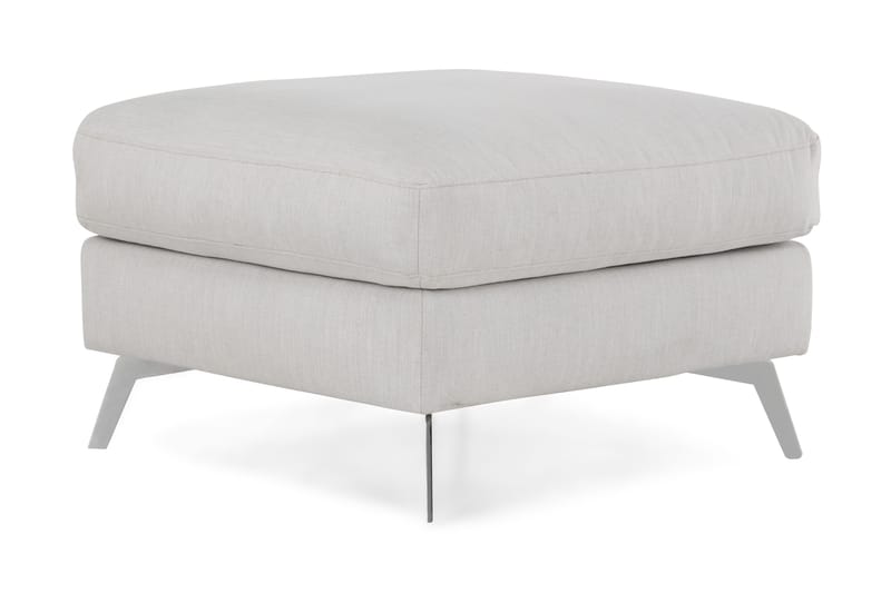 Ocean Lyx Fotskammel - Linbeige/Kromben - Møbler - Stoler - Krakk - Fotskammel
