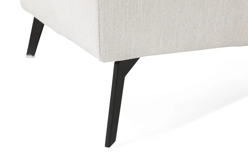 Ocean Lyx Fotskammel - Linbeige/Svarte Ben - Møbler - Stoler - Krakk - Fotskammel
