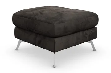 Ocean Lyx Fotskammel - Mørkegrå/Fløyel - Møbler - Stoler - Krakk - Fotskammel