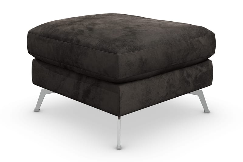 Ocean Lyx Fotskammel - Mørkegrå/Fløyel - Møbler - Stoler - Krakk - Fotskammel