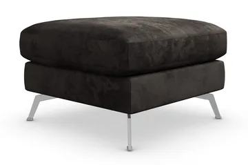 Ocean Lyx Fotskammel - Mørkegrå/Fløyel - Møbler - Stoler - Krakk - Fotskammel