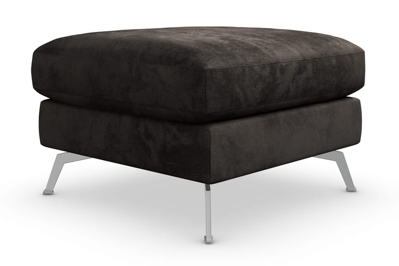 Ocean Lyx Fotskammel - Mørkegrå/Fløyel - Møbler - Stoler - Krakk - Fotskammel
