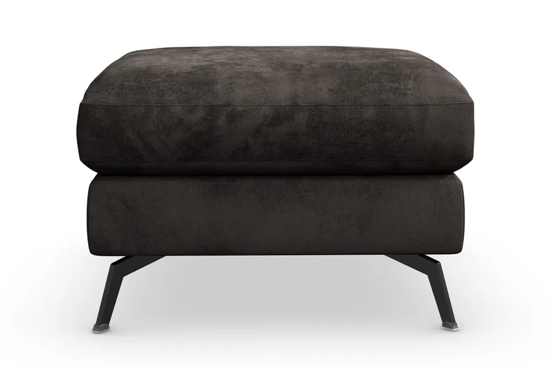 Ocean Lyx Fotskammel - Mørkegrå/Fløyel - Møbler - Stoler - Krakk - Fotskammel