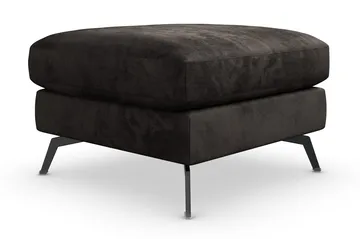 Ocean Lyx Fotskammel - Mørkegrå/Fløyel - Møbler - Stoler - Krakk - Fotskammel