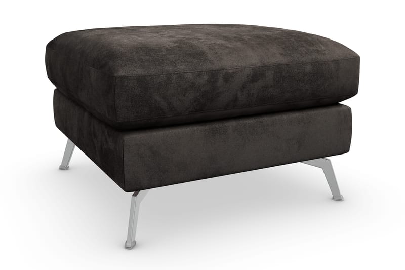 Ocean Lyx Fotskammel - Mørkegrå/Fløyel - Møbler - Stoler - Krakk - Fotskammel