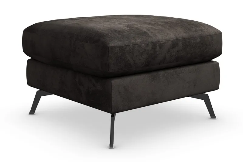Ocean Lyx Fotskammel - Mørkegrå/Fløyel - Møbler - Stoler - Krakk - Fotskammel