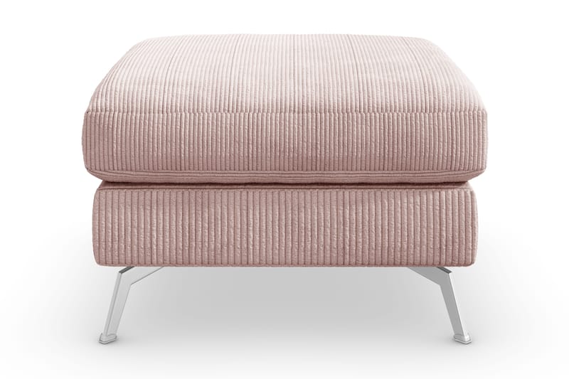 Ocean Lyx Fotskammel - Rosa/Krom - Møbler - Stoler - Krakk - Fotskammel