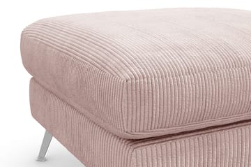 Ocean Lyx Fotskammel - Rosa/Krom - Møbler - Stoler - Krakk - Fotskammel