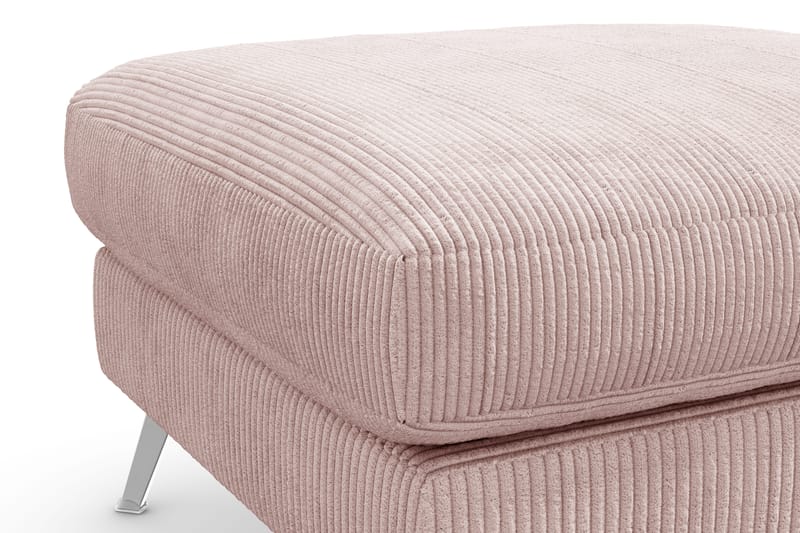 Ocean Lyx Fotskammel - Rosa/Krom - Møbler - Stoler - Krakk - Fotskammel