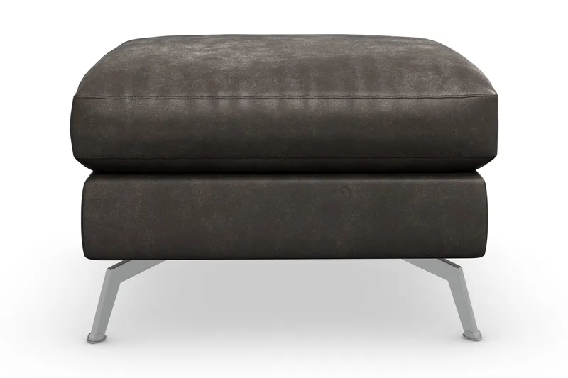 Ocean Lyx Fotskammel - Svart/Lær - Møbler - Stoler - Krakk - Fotskammel