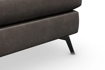 Ocean Lyx Fotskammel - Svart/Lær - Møbler - Stoler - Krakk - Fotskammel