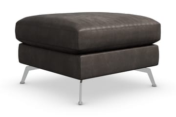 Ocean Lyx Fotskammel - Svart/Lær - Møbler - Stoler - Krakk - Fotskammel