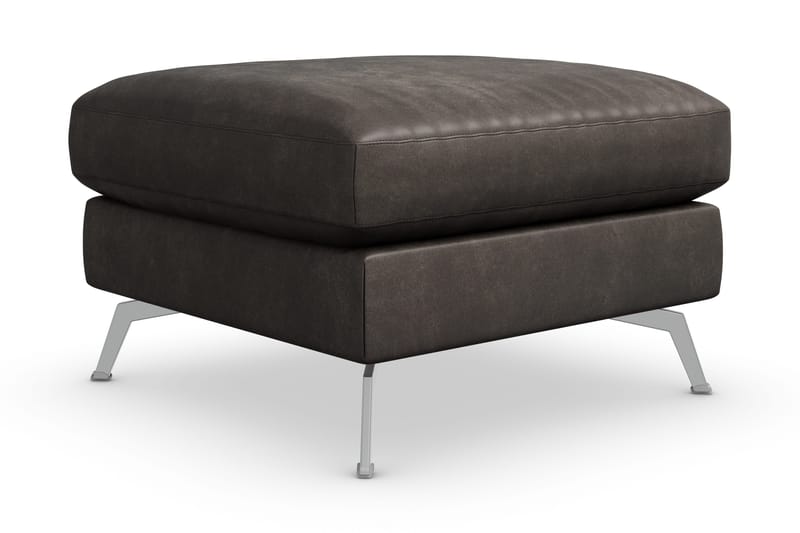 Ocean Lyx Fotskammel - Svart/Lær - Møbler - Stoler - Krakk - Fotskammel