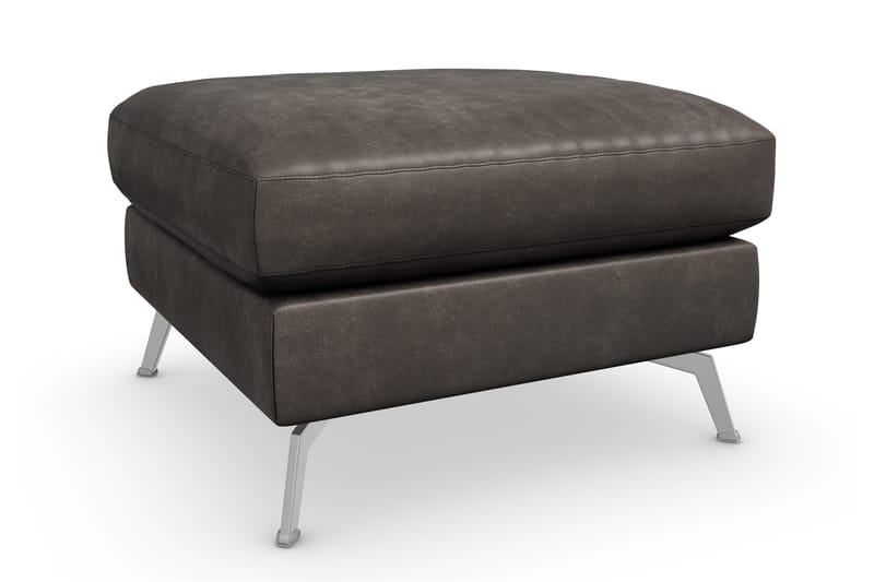 Ocean Lyx Fotskammel - Svart/Lær - Møbler - Stoler - Krakk - Fotskammel