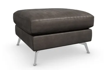 Ocean Lyx Fotskammel - Svart/Lær - Møbler - Stoler - Krakk - Fotskammel