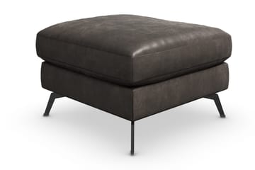 Ocean Lyx Fotskammel - Svart/Lær - Møbler - Stoler - Krakk - Fotskammel