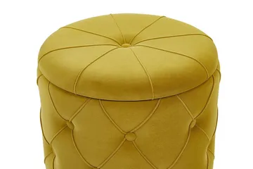 Olingskog Fotskammel med Oppbevaring 2-pk - Gul - Møbler - Stoler - Krakk - Fotskammel