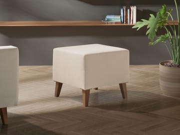 fotskammel OVIEDO Verita 03 - beige - Møbler - Stoler - Krakk - Fotskammel