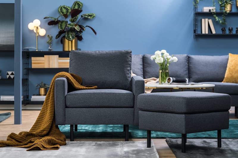 Peppe Fotskammel - Mørkegrå - Møbler - Stoler - Krakk - Fotskammel