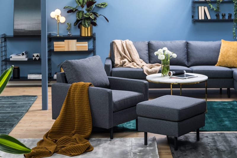 Peppe Fotskammel - Mørkegrå - Møbler - Stoler - Krakk - Fotskammel