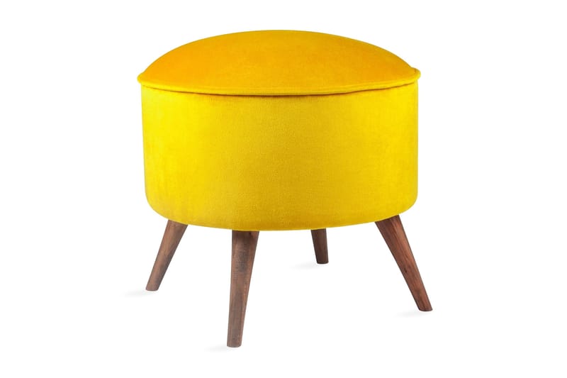 Phyllisann Fotskammel - Gul - Møbler - Stoler - Krakk - Fotskammel