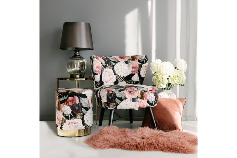 Puff La Perla - Blomstrete - Møbler - Stoler - Krakk - Fotskammel
