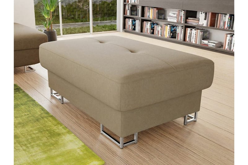 Reginia Fotpall 67 cm beige - Møbler - Stoler - Krakk - Fotskammel