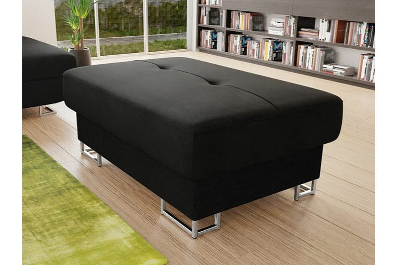 Reginia Fotpall 67 cm Black - Møbler - Stoler - Krakk - Fotskammel